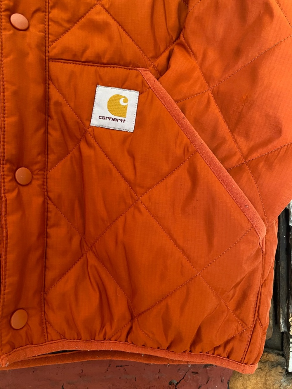 Carhartt WIP Quilted Snap-Front Barrow Liner Jacket - Picture 2 of 11